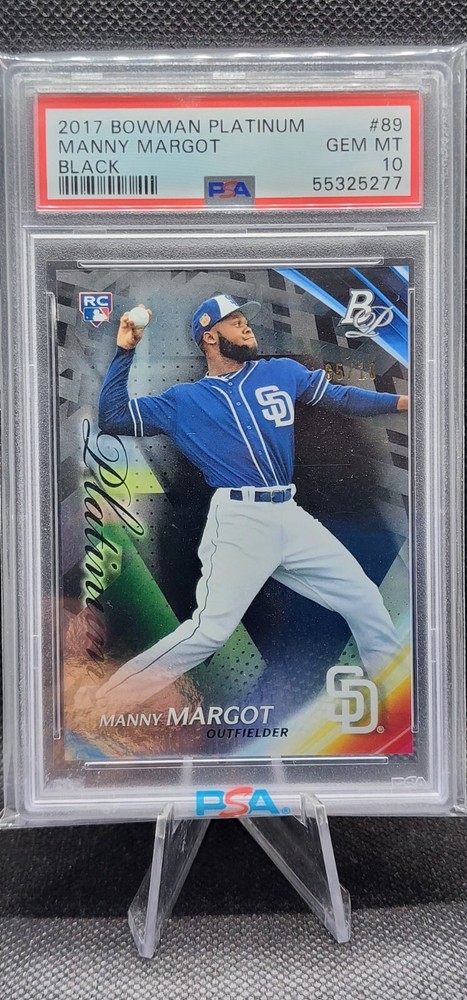 2017 Bowman Platinum #89 Manny Margot Black /10 PSA 10