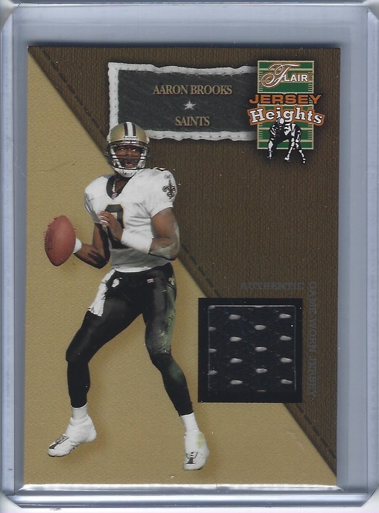 2002 Flair Aaron Brooks Jersey Heights Game Used Jersey Card