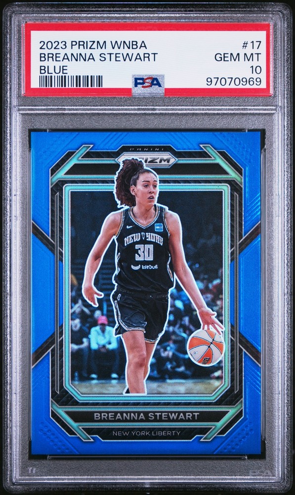 2023 Panini Prizm WNBA Breanna Stewart #17 BLUE 010/175 PSA 10 GEM MINT