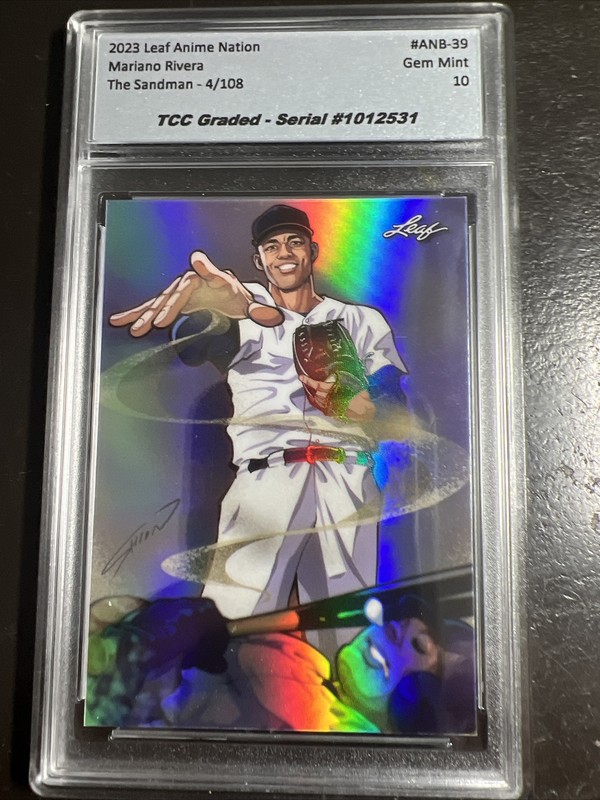 2023 Leaf Anime Nation Mariano Rivera The Sandman TCC Graded Gem Mint 10 view 2