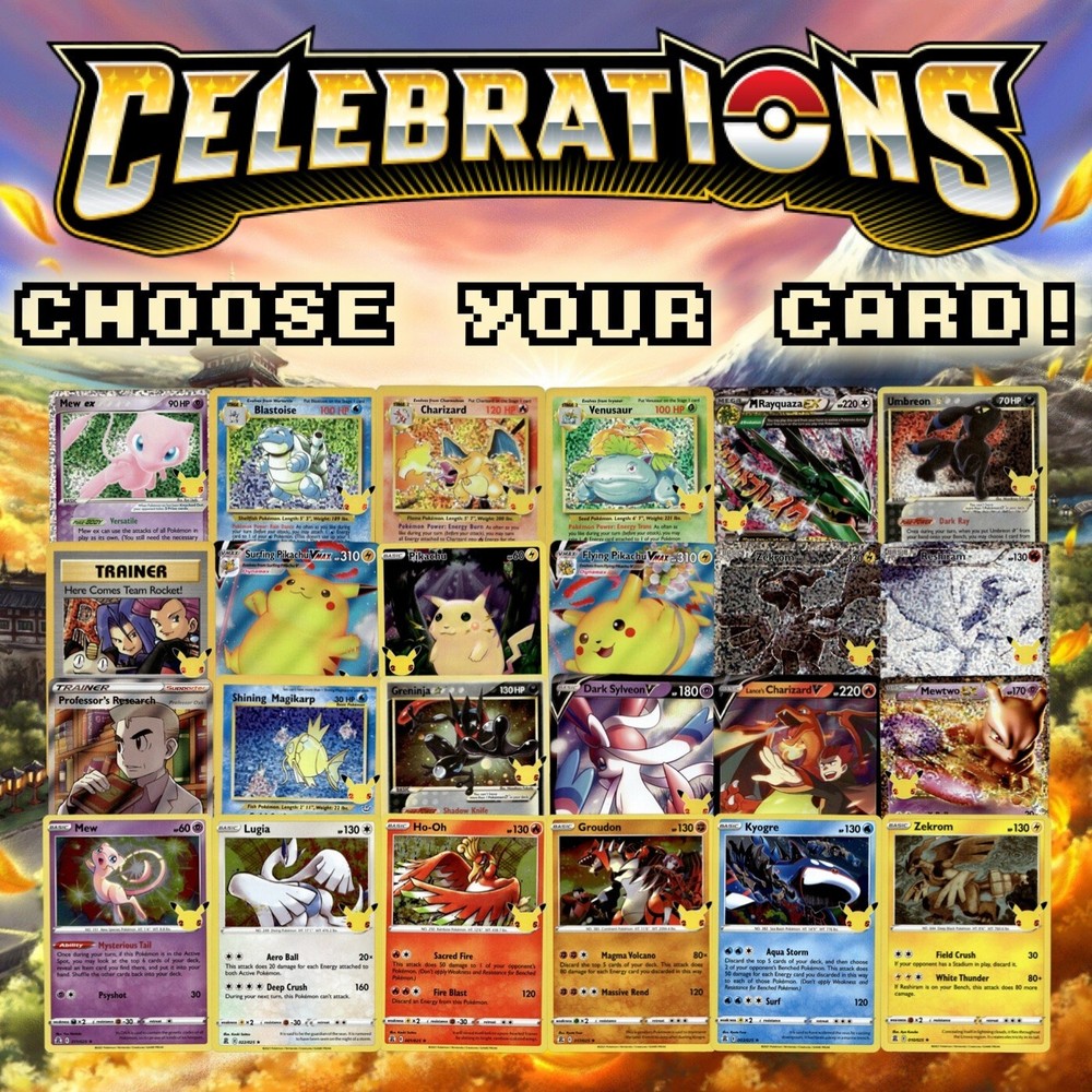 2021 Pokemon Celebrations Classic Collection - Choose Your Card! Holo V VMAX