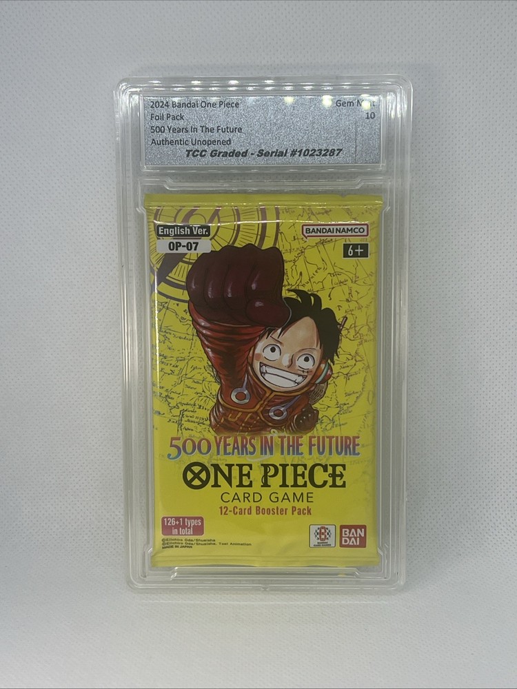 2024 One Piece 500 Years In The Future Sealed Foil Pack TCC Graded Gem Mint 10