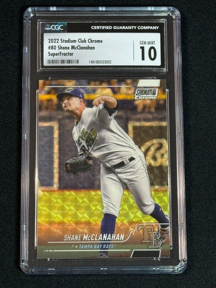 2022 Topps Stadium Club Chrome Shane McClanahan Superfractor 1/1 CGC 10