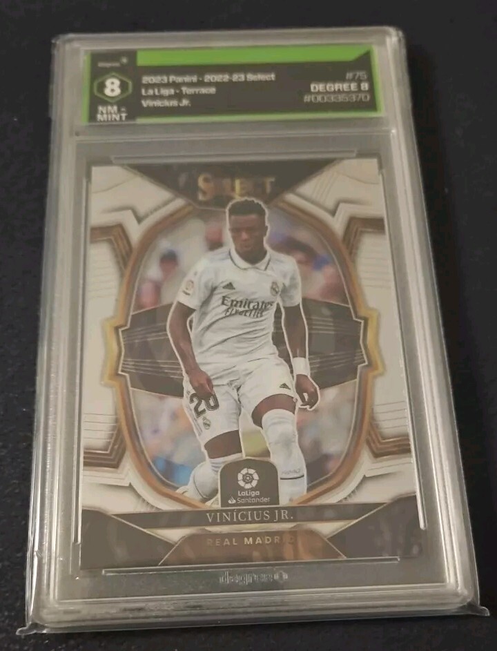 2023 Panini Select Vinicius Jr Card Number 75 Degree Grading 8