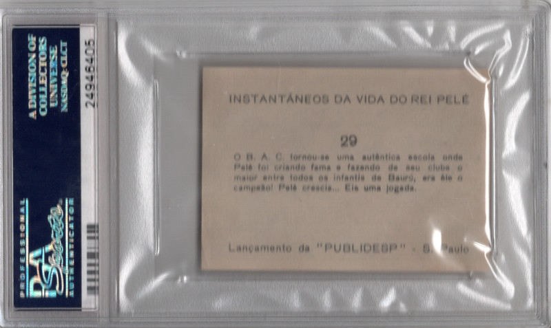 1964 INSTANTANEOS DA VIDA DO REI PELE #29 (POP 2 NONE GRADED HIGHER) view 2
