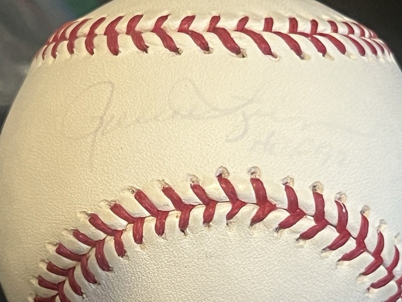Rawlings National Hall Of Fame Baseball  Rollie Fingers Signed Autograph Psa Dna view 2