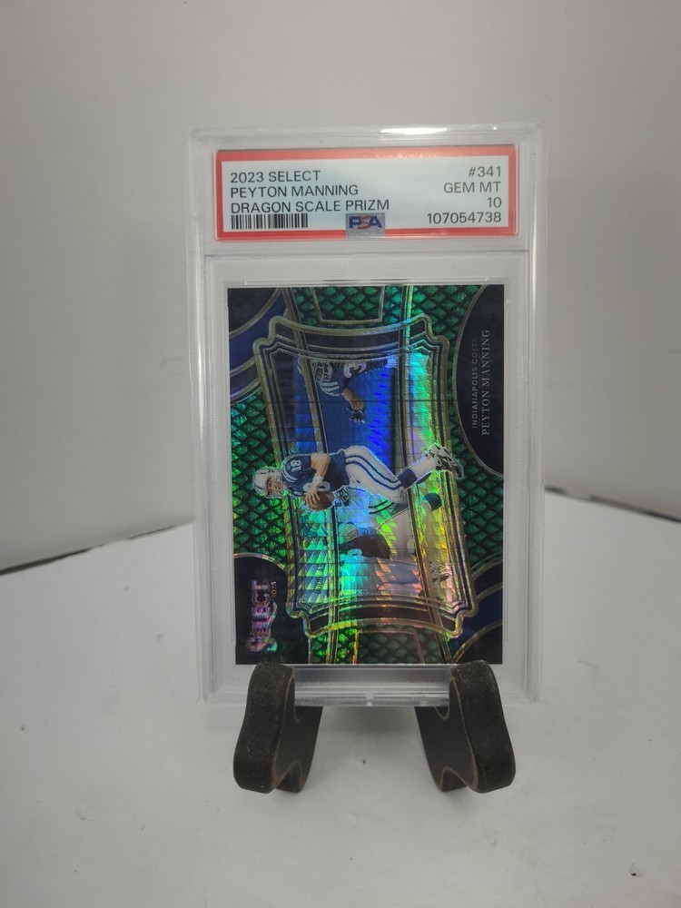 2023 Select Peyton Manning Dragon Scale Prizm /70 PSA 10 Gem MINT 
