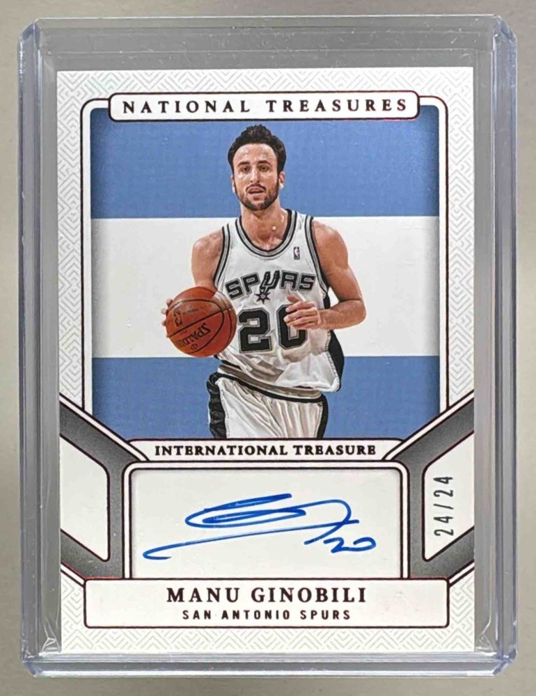 Manu Ginobili 2024 National Treasures International Treasure Auto 24/24