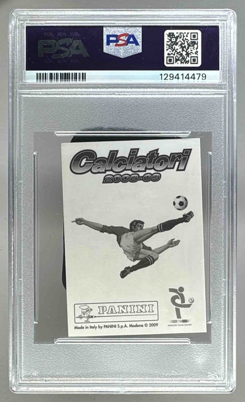 129414479 David Beckham 2008 Panini Calciatori #A72 PSA 10 view 2