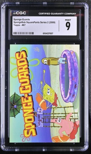 2009 Topps SpongeBob SquarePants Sponge-Guards #67 Card RARE CGC 9