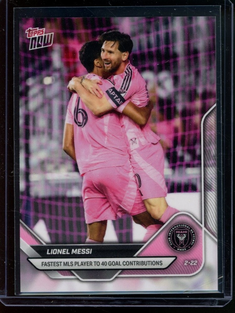 2025 Topps Now #1 Lionel Messi MLS Base Card (Quantity)