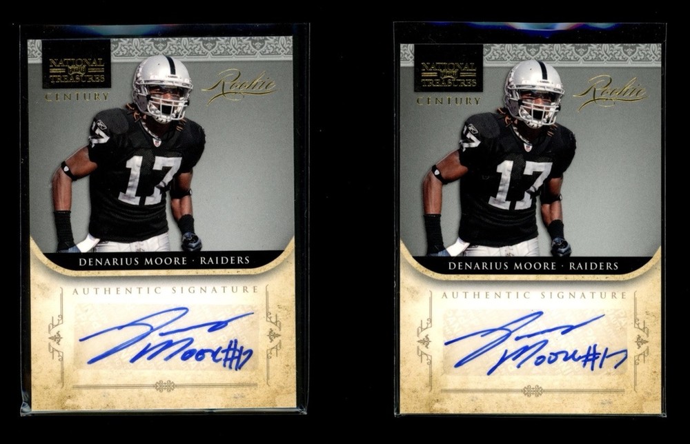 2011 Playoff National Treasures Denarius Moore Rookie Autograph Auto RC Gold /49