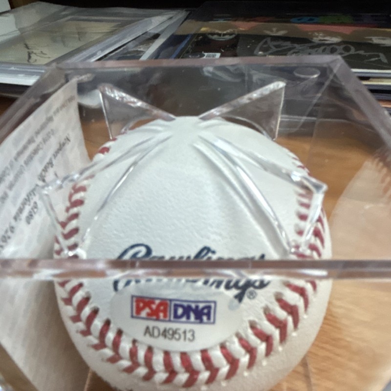 Autographed MLB Baseball Wilford Brimley PSA/DNA Authentication Original “Pop” view 2