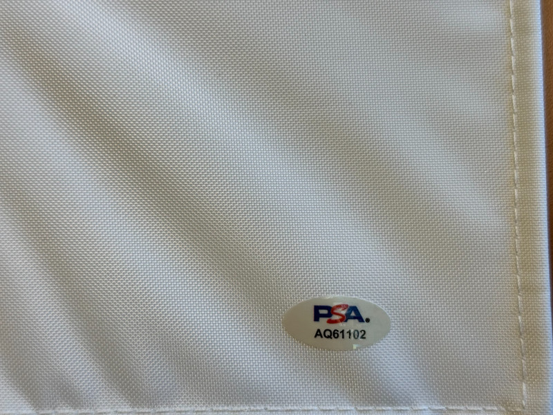 Scottie Scheffler Signed Autographed AT&T Pebble Beach Pro-Am Flag PSA/DNA COA view 2