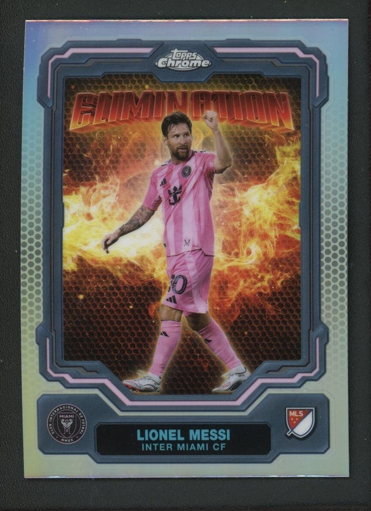 2025 LIONEL MESSI TOPPS CHROME REFRACTOR ELIMIN ATION