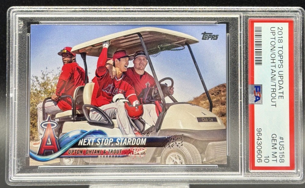 🔥💎 Ohtani RC PSA 10 💎 2018 Topps Trout Next Stop Stardom Qty Avail 💎🔥