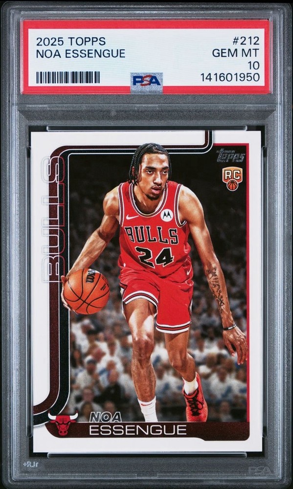 2025 Topps Basketball #212 Noa Essengue PSA 10 GEM MINT! RC Base Trusted Seller!