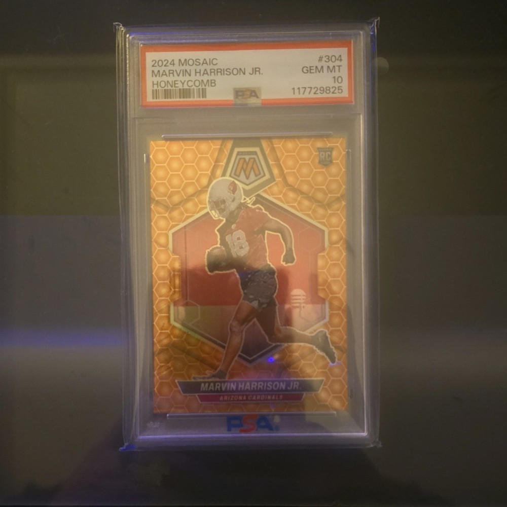 2024 Panini Mosaic Marvin Harrison Jr. #304 Honeycomb Prizm PSA 10