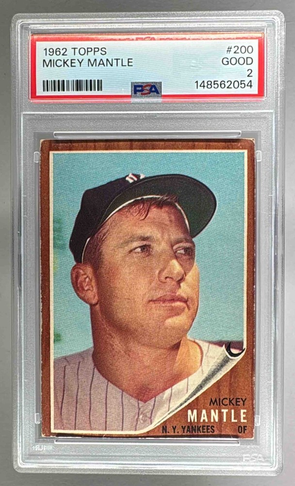 1962 Topps 200 Mickey Mantle PSA 2 148562054
