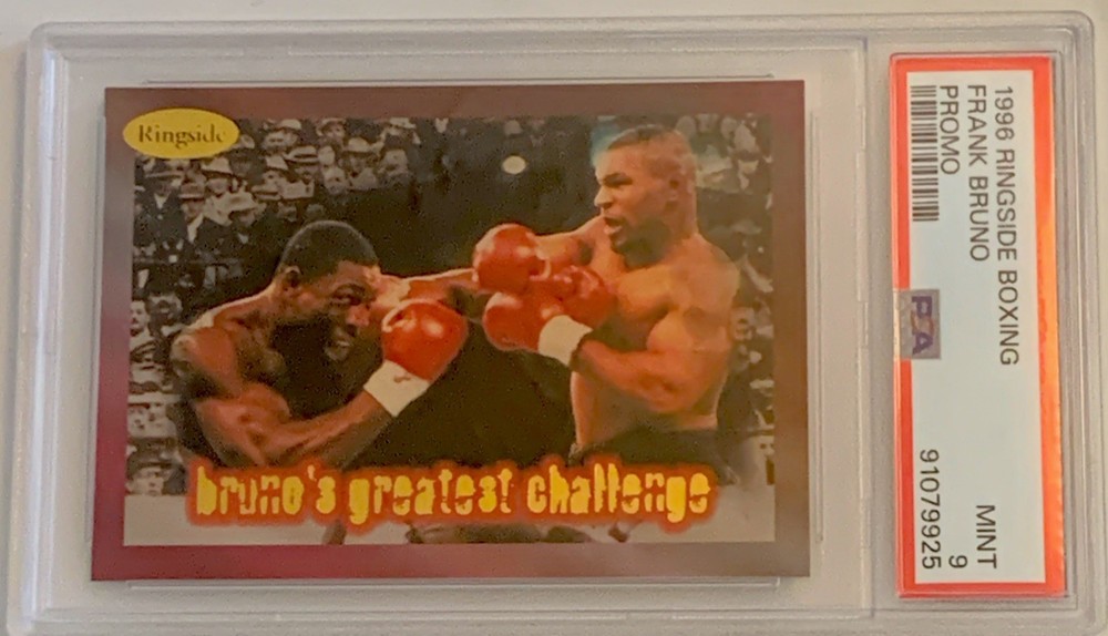1996 Ringside Boxing Frank Bruno With Mike Tyson PROMO PSA 9 Series 1 Sample NFR