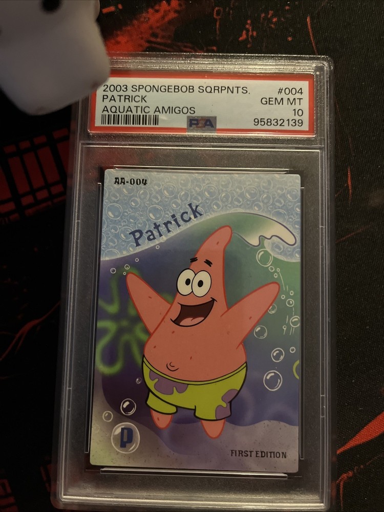 2003 UD SPONGEBOB SQUAREPANTS AQUATIC AMIGOS #004 PATRICK PSA 10