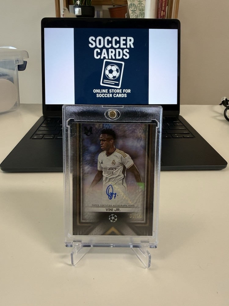Vinicius Jr 3/10 Auto Topps Museum UEFA 2023-24 Autograph Real Madrid