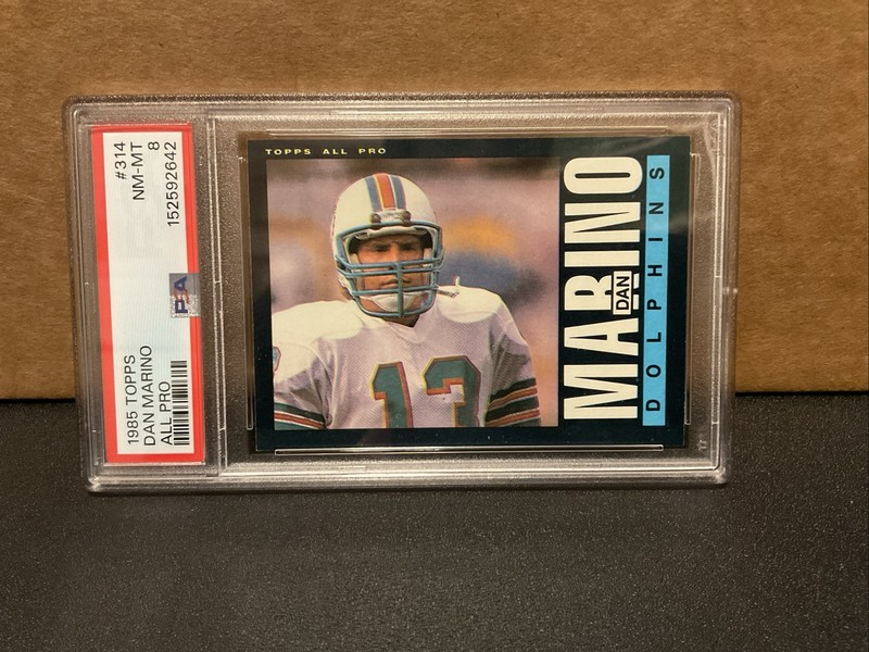 1985 Topps - PSA 8 Dan Marino #314 All Pro view 2
