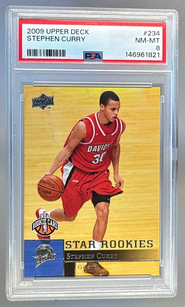 2009 Upper Deck 234 Stephen Curry RC Rookie PSA 8 146961821