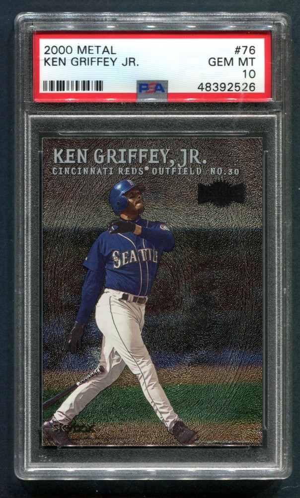 2000 Metal Ken Griffey Jr. #76 PSA 10 GEM MINT HOF 💎