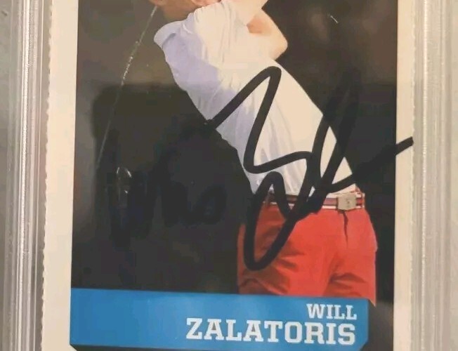 Will Zalatoris signed autographed 18 SI For Kids Golf Rookie Card RC IP auto PSA view 2