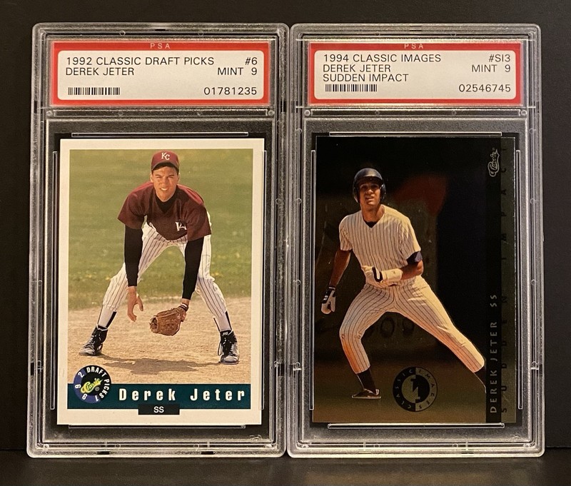 1992 Classic DP Derek Jeter #6 PSA 9/1993 Classic Images Derek Jeter #SI3 PSA 9 view 2