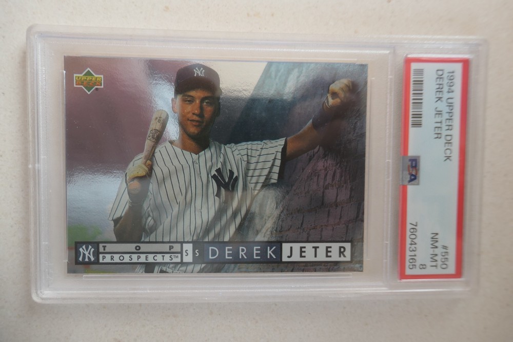 1994 UPPERDECK DEREK JETER ROOKIE # 550 * PSA 8 * Yankees