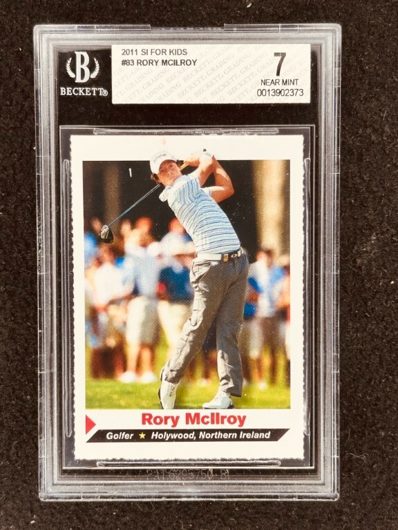 Rory McIlroy 2011 Sports Illustrated for Kids SI golf Rookie Card RC BGS 7 NrMt