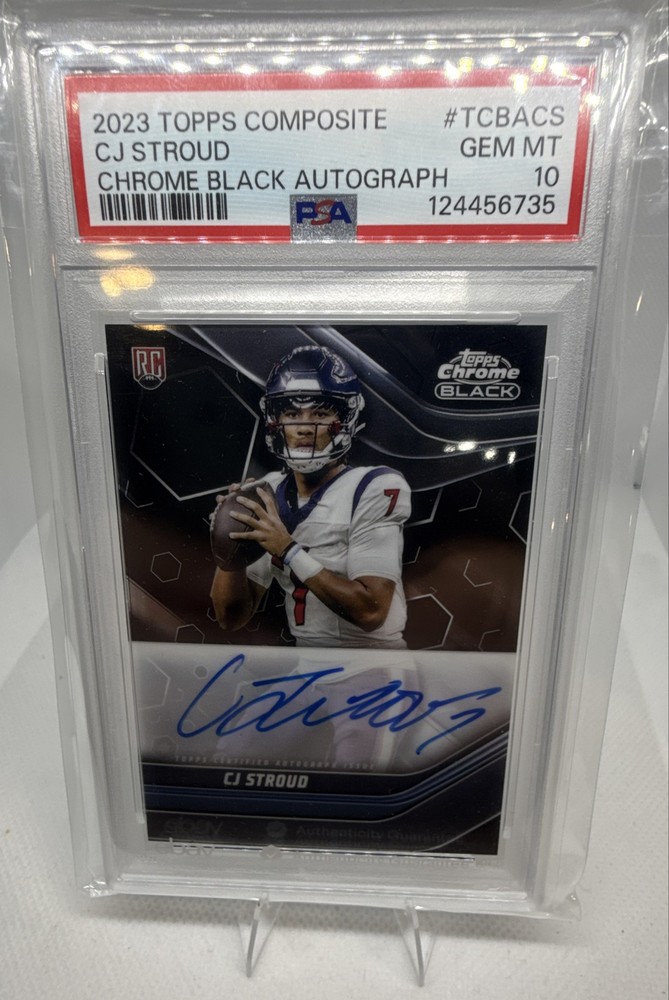 2023 Topps Composite - Topps Chrome Black Auto PSA 10 Texans C.J. Stroud AU RC