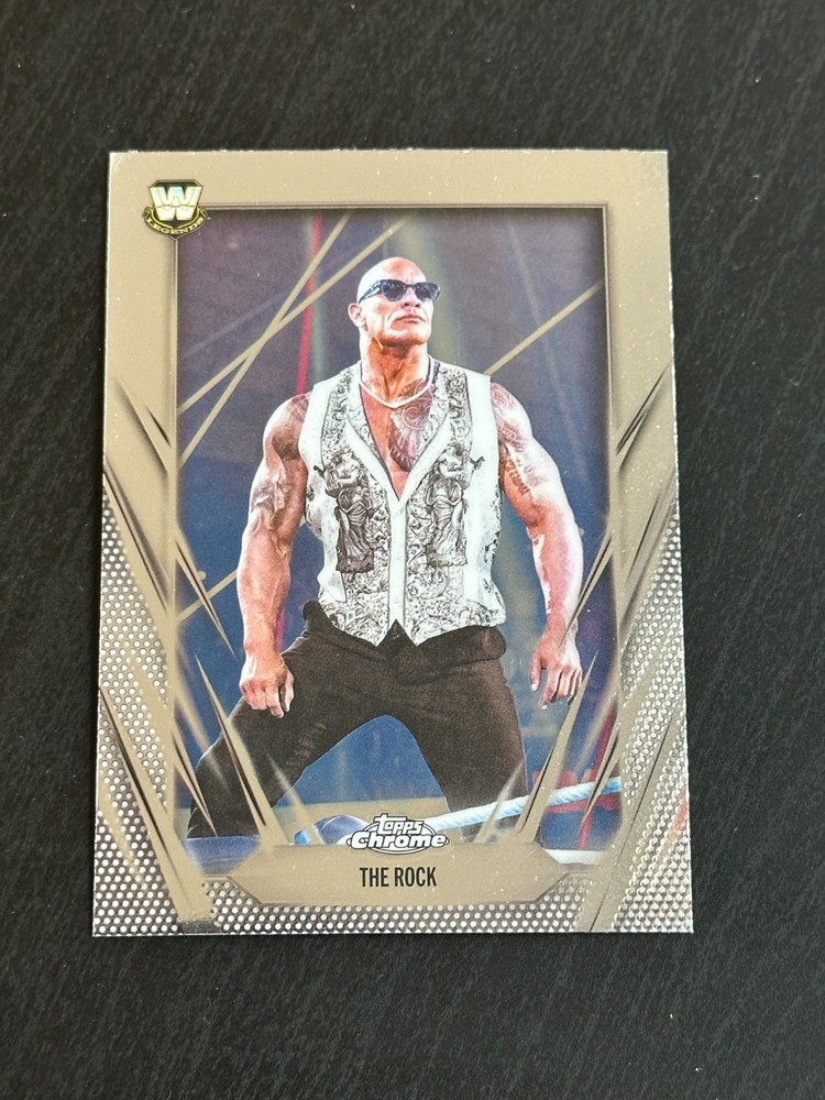 2026 Topps Chrome WWE The Rock Dwayne Johnson Rocky Maivia Base Card #1