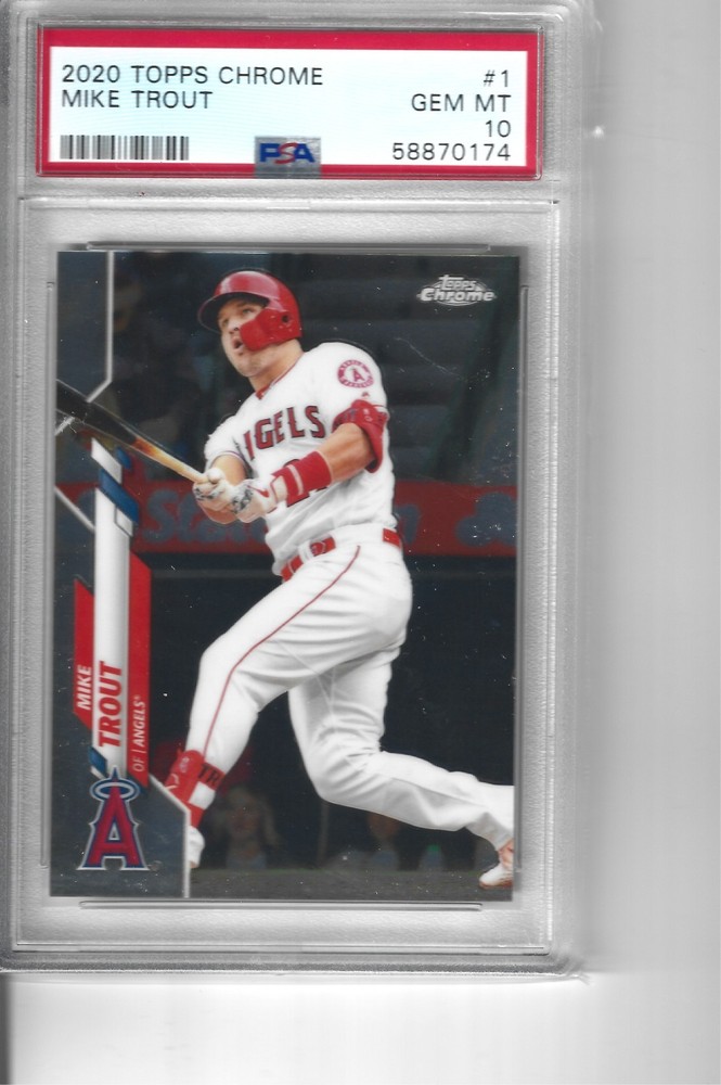 2020 TOPPS CHROME MIKE TROUT PSA 10--QTY