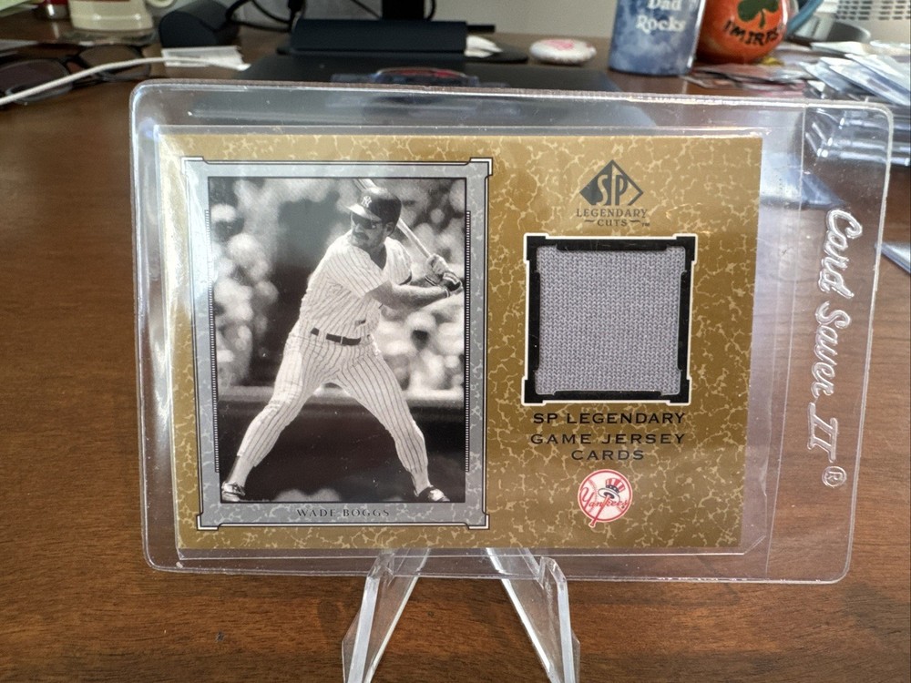 Wade Boggs Game Used Jersey Card J-WB Upper Deck view 1