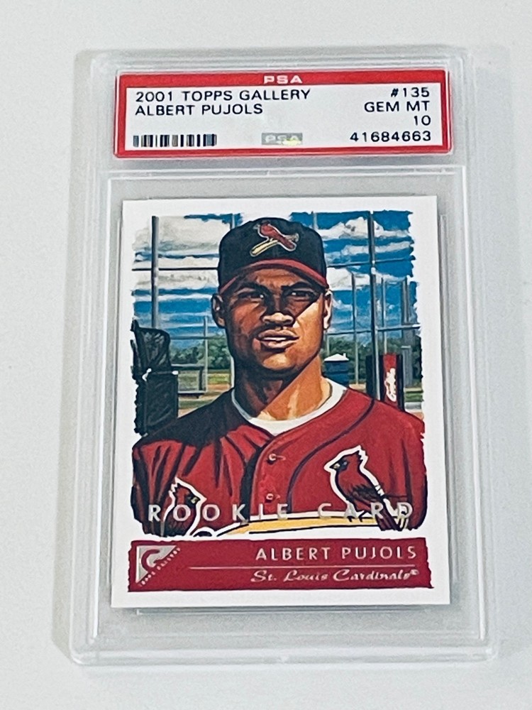 2001 Topps Gallery #135 Albert Pujols RC PSA 10 Gem Mint