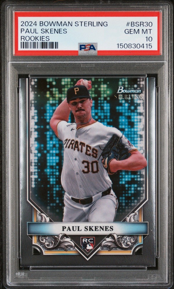 Paul Skenes 2024 Bowman Sterling #BSR30 Rookie RC PSA 10 GEM - LOW POP