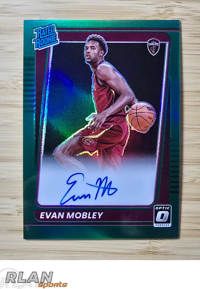 21-22 Optic EVAN MOBLEY Rated Rookie Green On Card Auto Jersey # 4/5 eBay 1 /1