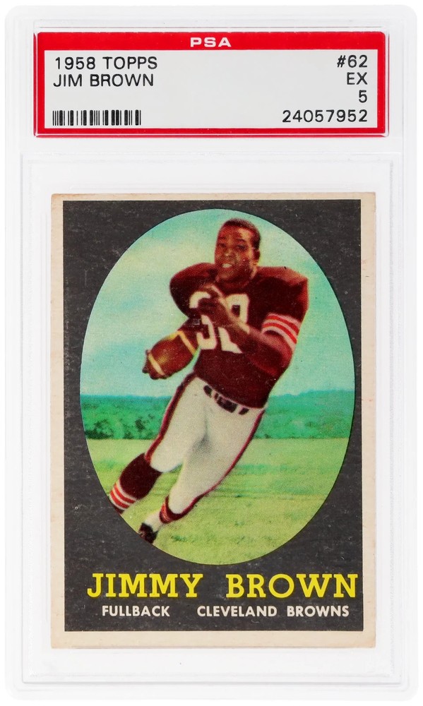 Jim Brown 1958 Topps #62 Rookie PSA 5