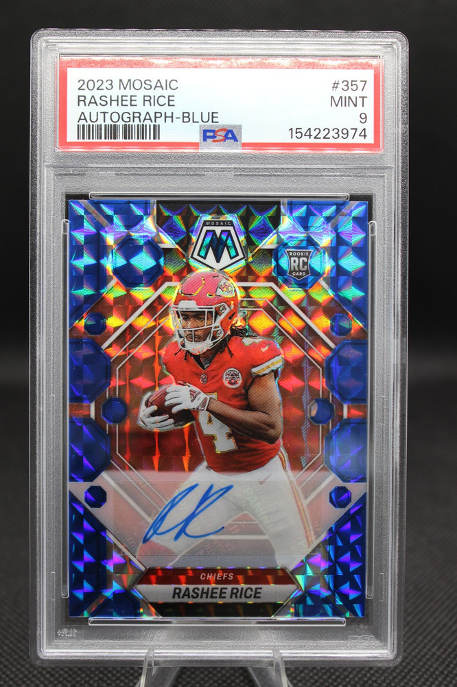 2023 Mosaic - Rashe Rice - Autograph - Blue - PSA 9