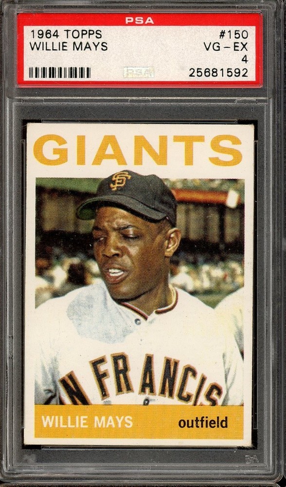 1964 Topps Baseball #150 Willie Mays PSA 4