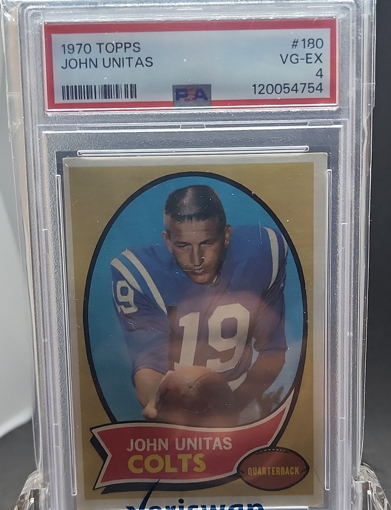 Topps 1970 John Unitas #180 Base Set PSA 4 Baltimore Colts Football Card