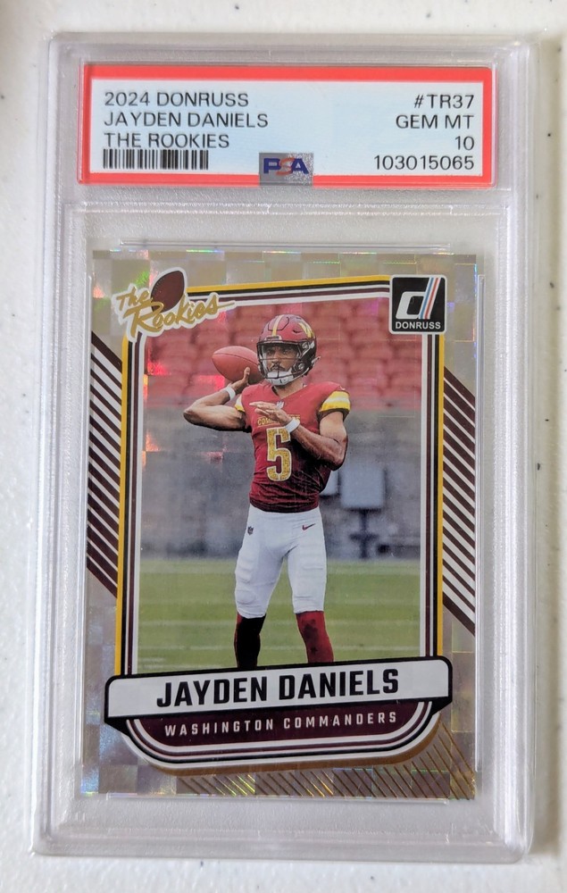2024 Donruss Jayden Daniels The Rookies #TR37 PSA 10