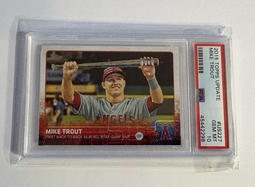 2015 Topps Update Mike Trout #US227 PSA 10