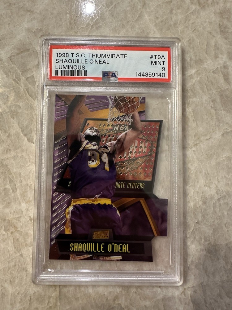 1998-99 Topps Stadium Club - Triumvirate Shaquille O'Neal #T9A Luminous PSA 9 MT
