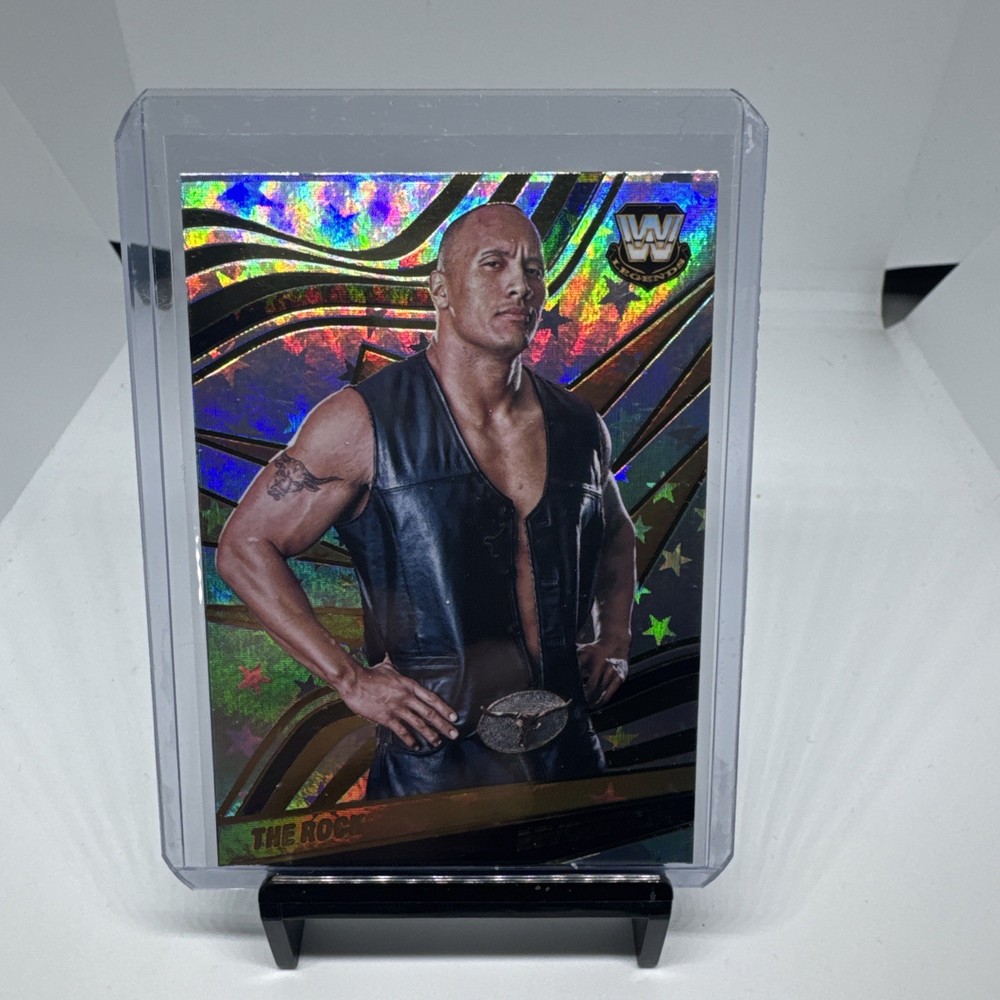 2022 PANINI REVOLUTION WWE THE ROCK LEGENDS ASTRO SP #128 DWAYNE JOHNSON WWF🔥