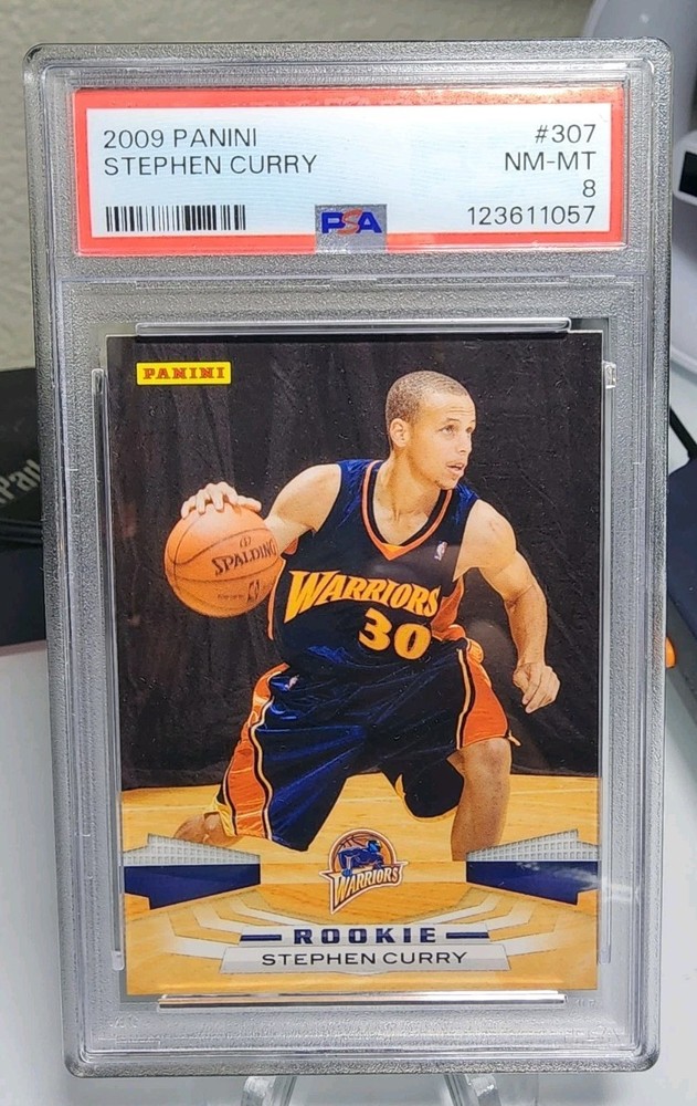 2009-10 Panini Stephen Curry  #307 Golden State Warriors Rookie RC PSA 8 NM-MT