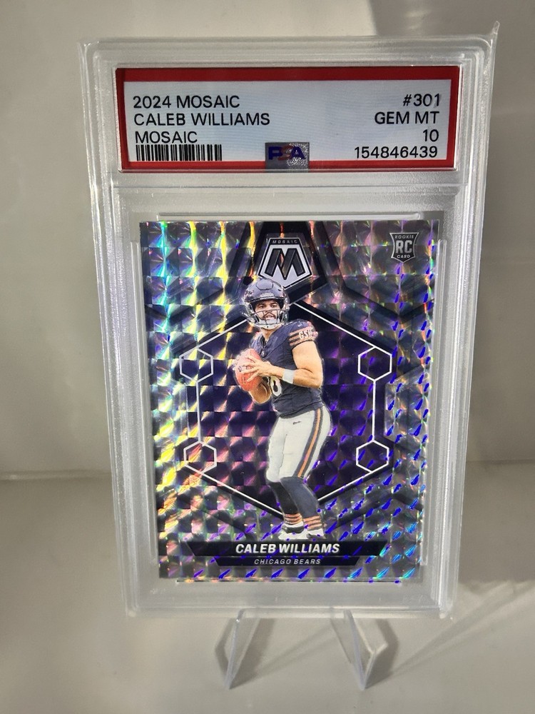 🔥🔥 2024 Mosaic Caleb Williams (RC) Mosaic #301 Chicago Bears Psa 10